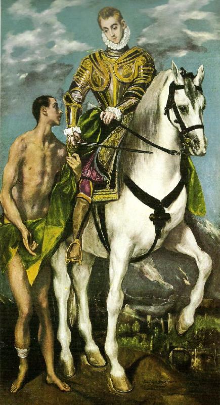 El Greco st. martin and the beggar oil painting image